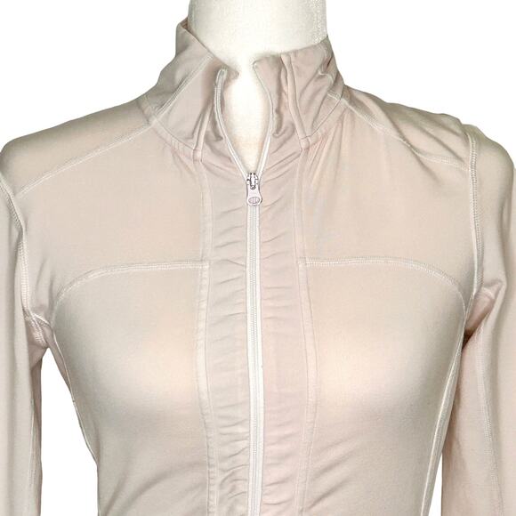 The North Face Putty Cream Full Zip Vapor Wick Athletic Running Jacket - Picture 2 of 10